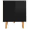 vidaXL TV Cabinet High Gloss Black 90x40x48.5 cm Engineered Wood