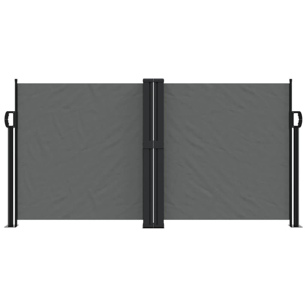 vidaXL Retractable Side Awning Anthracite 120x600 cm
