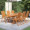 vidaXL 7 Piece Garden Dining Set Solid Wood Acacia 160-240 cm