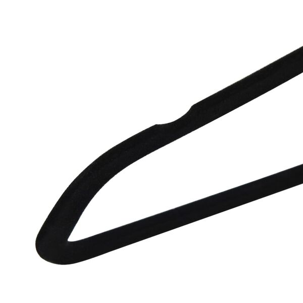 vidaXL 50 pcs Clothes Hanger Set Anti-slip Black Velvet