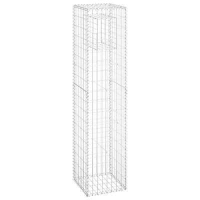 vidaXL Gabion Basket Posts 2 pcs 40x40x180 cm Iron