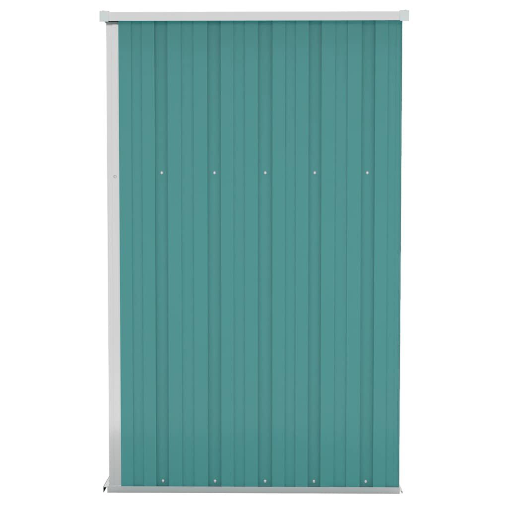 vidaXL Wall-mounted Garden Shed Green 118x100x178 cm Galvanised Steel