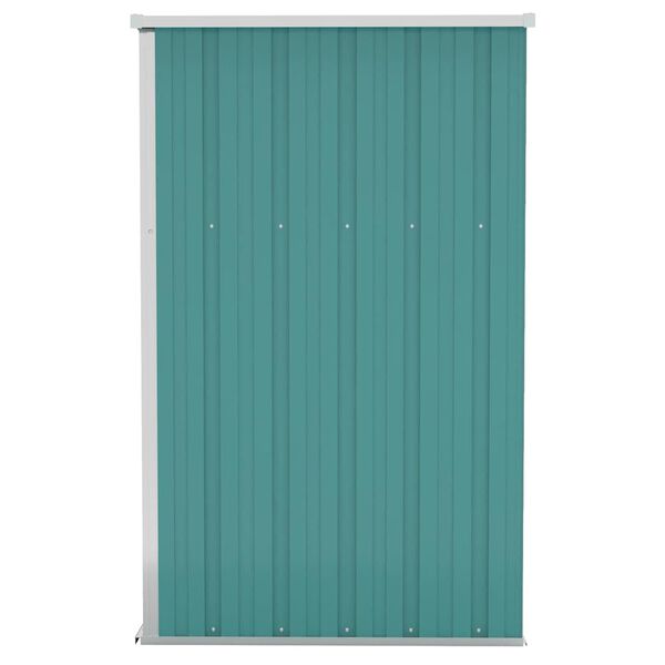 vidaXL Wall-mounted Garden Shed Green 118x100x178 cm Galvanised Steel