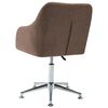 vidaXL Swivel Office Chair Brown Fabric