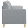vidaXL 3-Seater Sofa Light Grey 180 cm Fabric