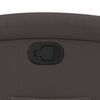 vidaXL Recliner Chair Dark Brown Real Leather