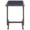 vidaXL 3 Piece Garden Dining Set Grey