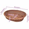 vidaXL Willow Dog Basket/Pet Bed Natural 90 cm
