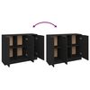 vidaXL Sideboard Black 90.5x30x70 cm Engineered Wood