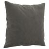 vidaXL Throw Pillows 2 pcs Dark Grey 40x40 cm Velvet