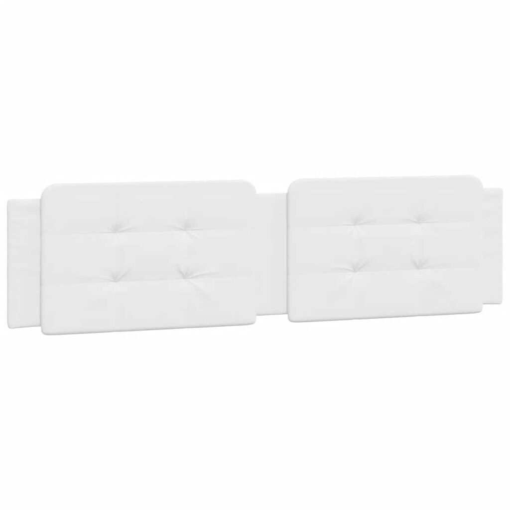 vidaXL Bed Frame with LED without Mattress "Zadar" White 152x203 cm