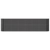 vidaXL Garden Raised Bed Galvanised Steel 260x40x68 cm Anthracite