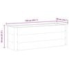 vidaXL Garden Raised Bed WPC 150x50x54 cm Grey