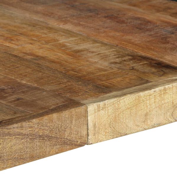 vidaXL Dining Table 140x140x75 cm Rough Mango Wood