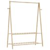 vidaXL Clothes Rack with Shelves 132x45.5x150.5 cm Bamboo