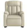 vidaXL Electric Stand up Massage Recliner Chair Cream Faux Leather