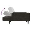 vidaXL 2-Seater Sofa Bed Dark Grey Velvet