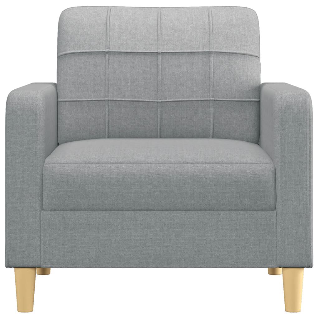 vidaXL 2-Seater Sofa Light Grey 140 cm Fabric