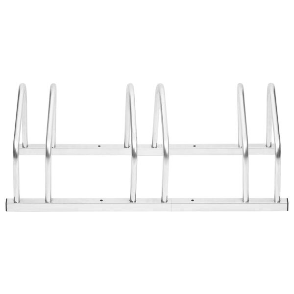 vidaXL Bike Rack for 3 Bikes Galvanised Steel