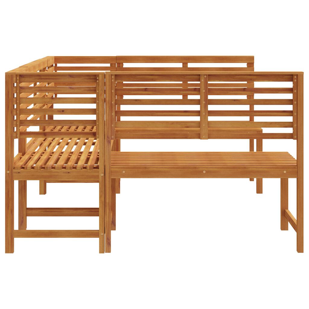 vidaXL 5-Piece Acacia Wood Garden Bench Set