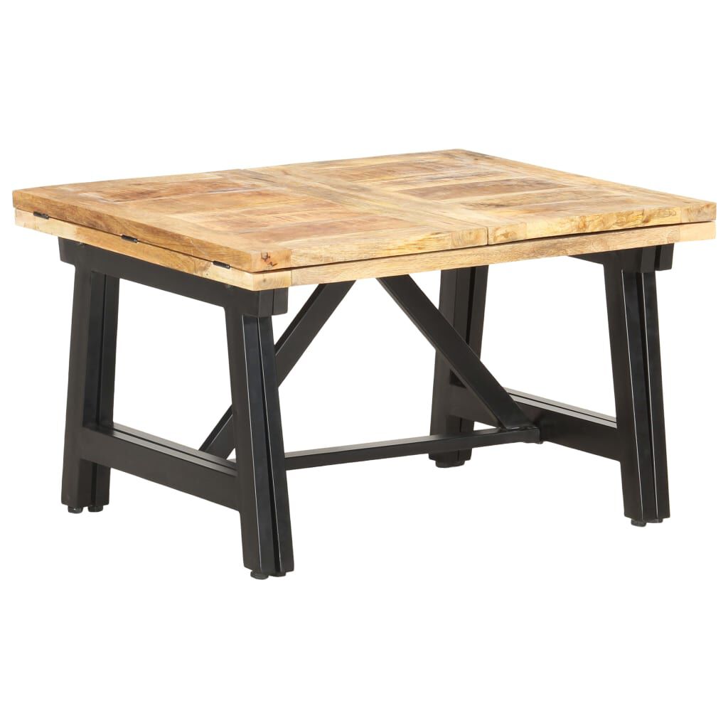 vidaXL Extendable Coffee Table 160x70x45 cm Solid Mango Wood