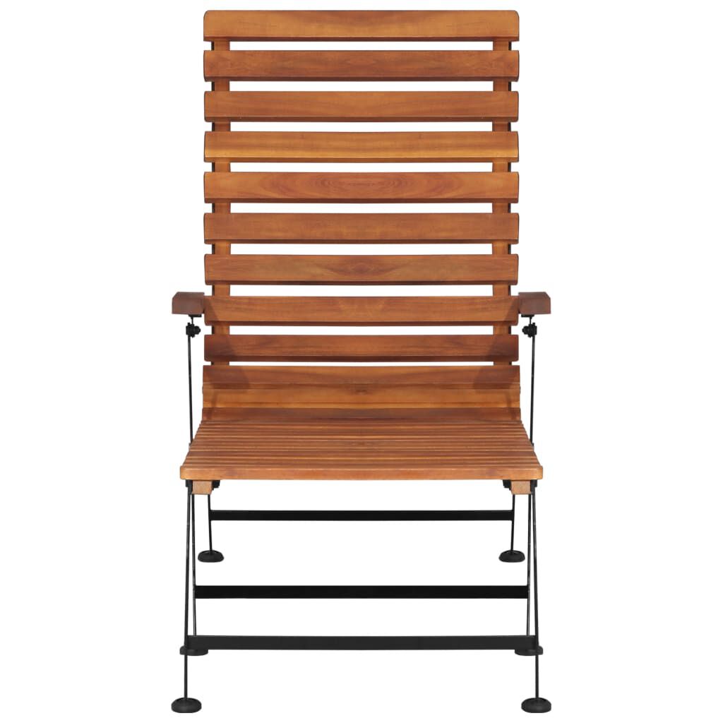 vidaXL Outdoor Deck Chair Solid Acacia Wood