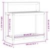 vidaXL Potting Table with Shelves 108x50x109.5 cm Solid Wood Douglas