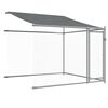 vidaXL Dog Cage with Roof and Doors Grey 6x2x2 m Galvanised Steel