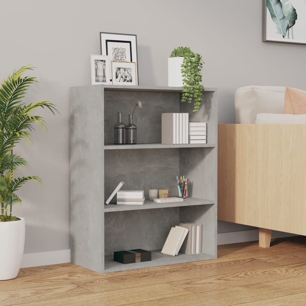 vidaXL Hanging Wall Cabinet Concrete Grey 69.5x32.5x90 cm