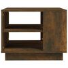 vidaXL Coffee Table Smoked Oak 55x55x43 cm Engineered Wood