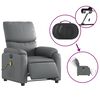 vidaXL Electric Massage Recliner Chair Grey Faux Leather