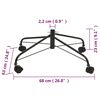 vidaXL Christmas Tree Stand with Wheels 68x63x23 cm