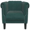 vidaXL Sofa Chair Dark Green Velvet