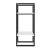 vidaXL 2-Tier Book Cabinet White 40x30x70 cm Engineered Wood