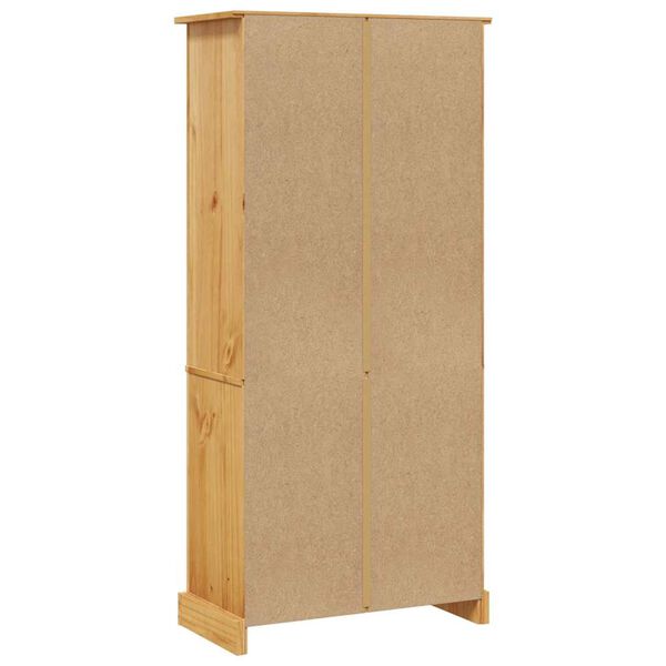 vidaXL 5-Tier Bookcase Mexican Pine Corona Range 80x40x170 cm