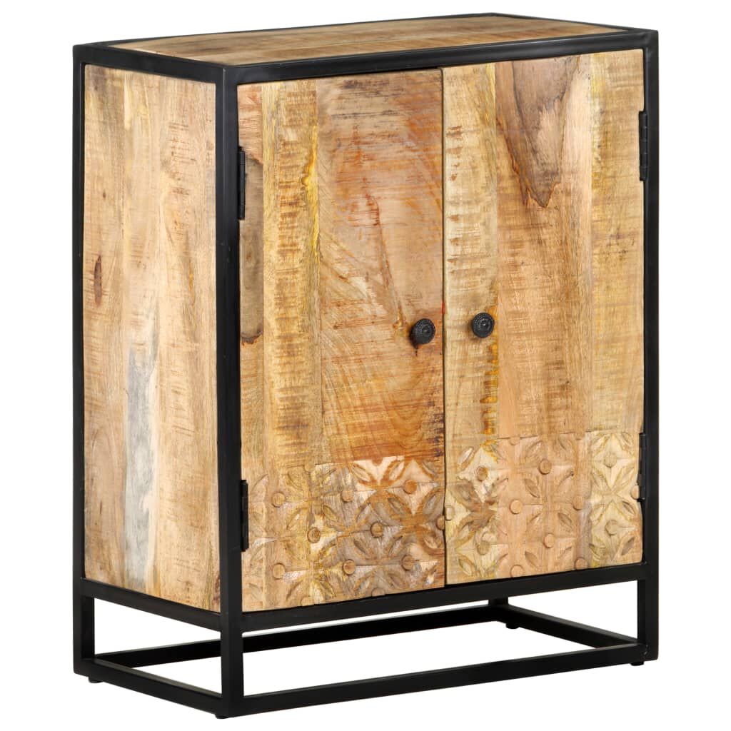 vidaXL Hand Carved Sideboard 60x35x75 cm Solid Mango Wood