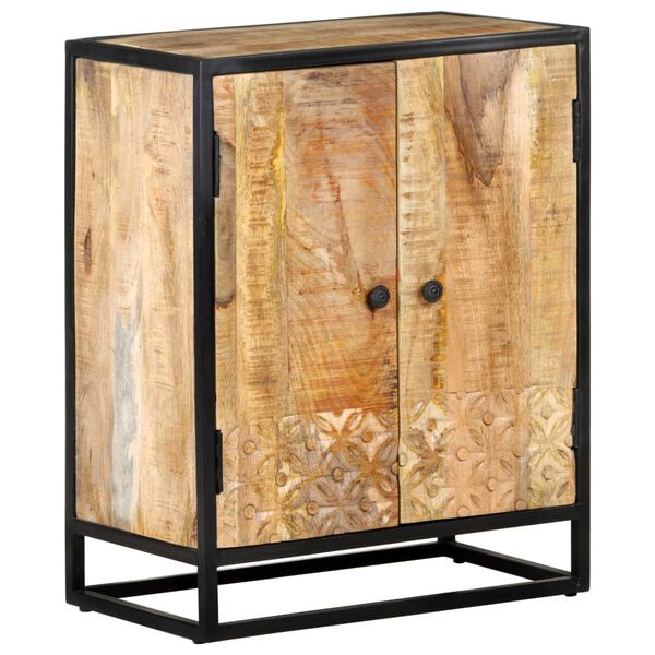 vidaXL Hand Carved Sideboard 60x35x75 cm Solid Mango Wood