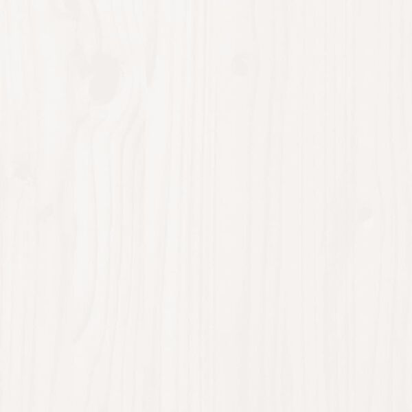 vidaXL Garden Planter White 70x70x70 cm Solid Wood Pine