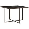 vidaXL 9 Piece Garden Dining Set with Cushions Brown Poly Rattan