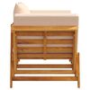 vidaXL Garden Bench with Cushions 2-in-1 Solid Wood Acacia