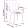 vidaXL Dining Chairs 2 pcs Black Velvet