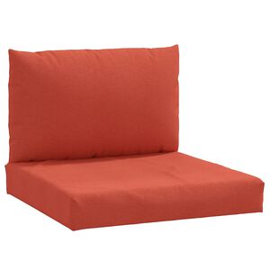 vidaXL Pallet Cushions 2 pcs Melange Red Fabric