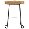vidaXL Gavin Bar Stools 2 pcs Solid Mango Wood