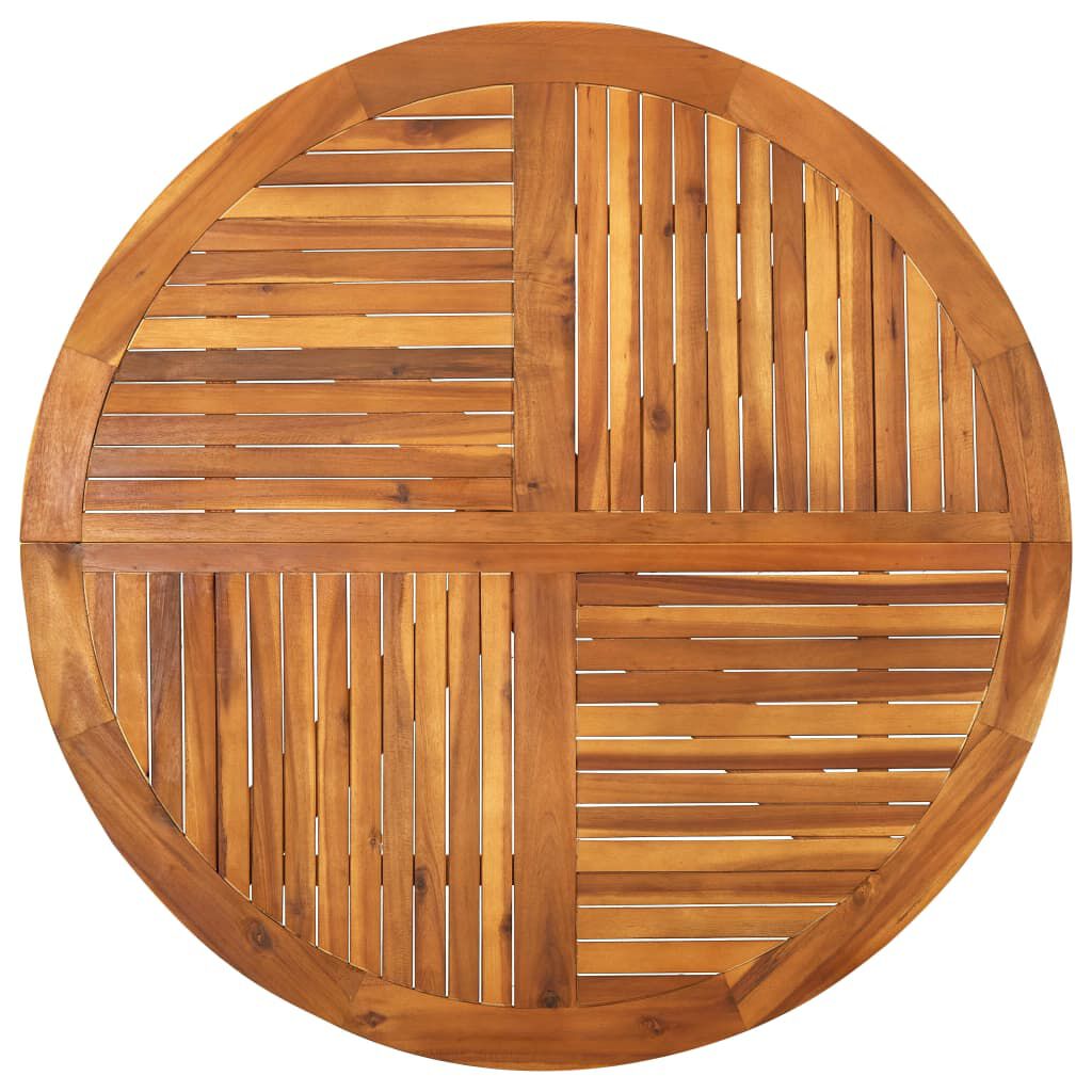 vidaXL Garden Table Ø120 cm Solid Acacia Wood