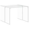 vidaXL Dog House with Run Anthracite 214x1273x181 cm Galvanised Steel
