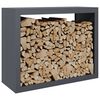 vidaXL Firewood Rack Anthracite 100x40x80 cm Steel