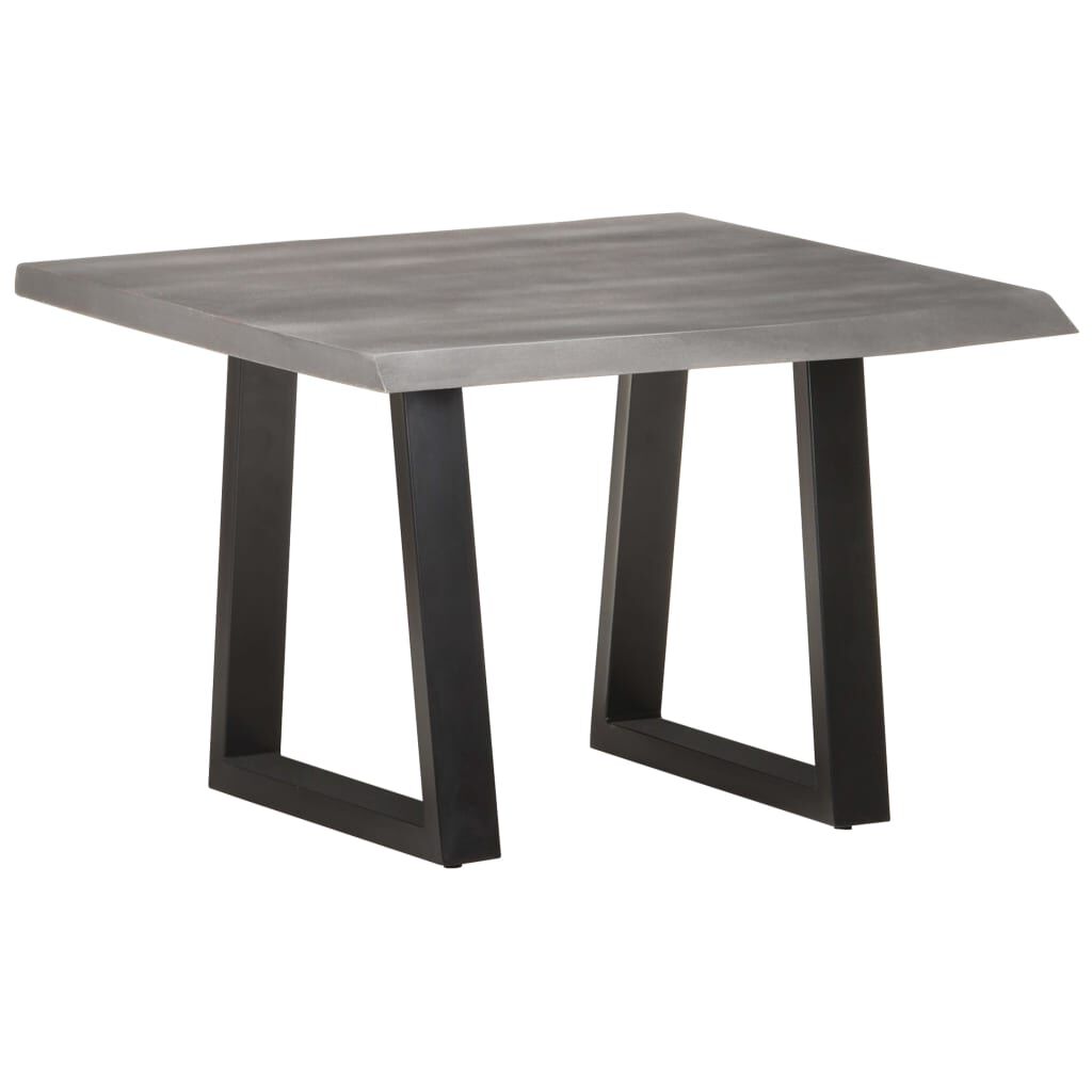 vidaXL Coffee Table with Live Edges 60x60x40 cm Solid Acacia Wood