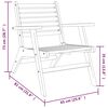 vidaXL Garden Chairs 2 pcs Solid Acacia Wood