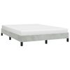 vidaXL Bed Frame without Mattress Light Grey 137x190 cm Full Velvet