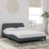 vidaXL Bed Frame "Dover" Dark Grey 137x190 cm Double Velvet